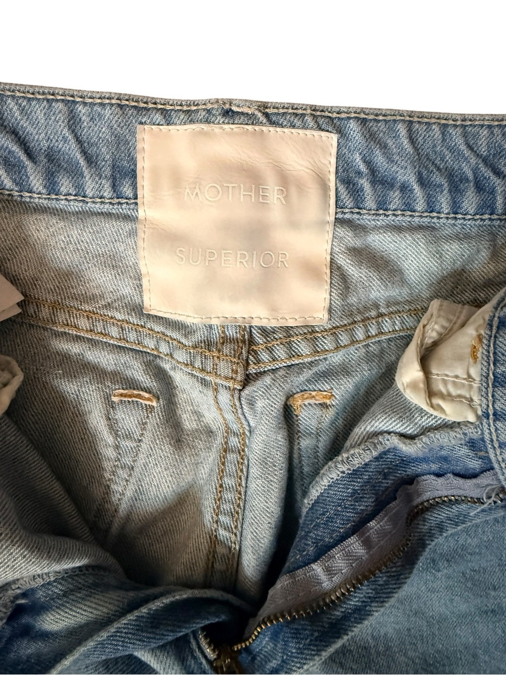 MOTHER The Hustler Ankle Fray Jeans 24 Home On The Range 100% Cotton - Picture 6 of 12